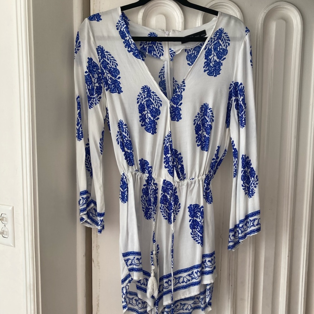 Floral print romper